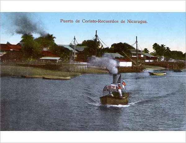 Nicaragua - The Corinto-Recuerdos River - small steamer