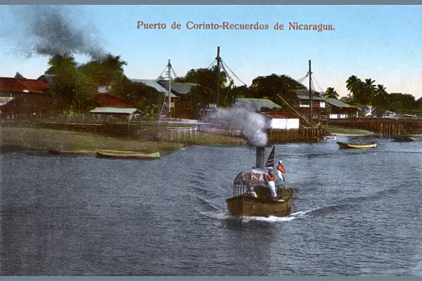 Nicaragua - The Corinto-Recuerdos River - small steamer