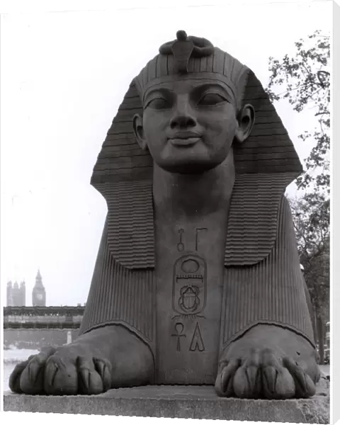 Sphinx - Thames Embankment - Base of Cleopatras Needle