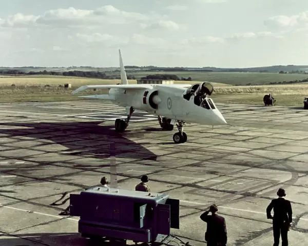 BAC TSR-2. Men with a Ground Power Unit with the British Aircraft Corporation