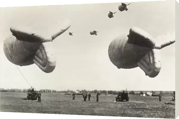 Barrage-Balloons Flying over Cardington, UK During the B?