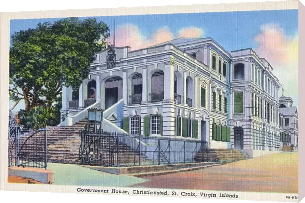 U. S. Virgin Islands - Government House, Christiansted