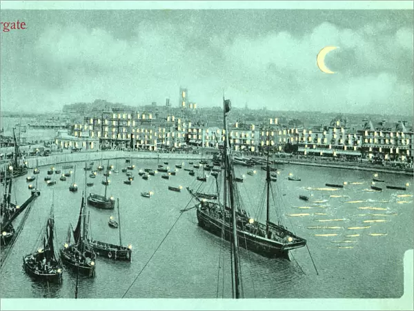 Margate, Kent - Harbour and seafront - hold-to-light card