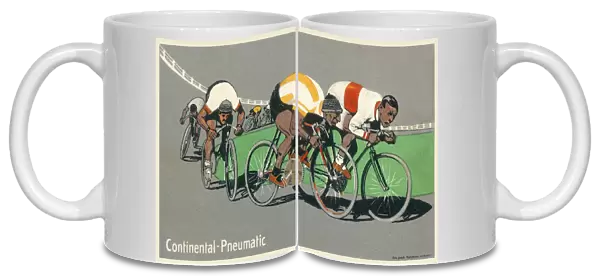 Track Cycling Race - Continental Pneumatic Advert