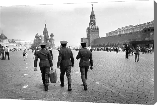 Russian soldiers in Red Square, Moscow