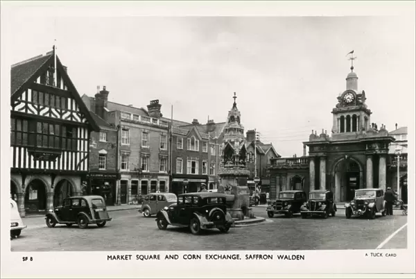 Market Square and Corn Exchage, Saffron Walden, Essex