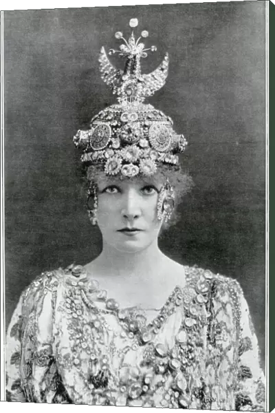 Madame Sarah Bernhardt as Theodora - photograph by Downey