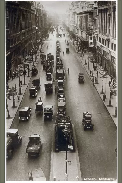 Kingsway, London, runs north from The Strand to High Holborn