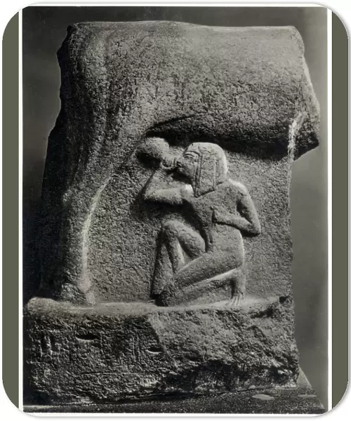 Cow Goddess Hathor nursing Pharaoh Horemheb