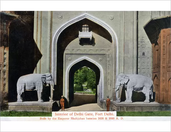 Delhi, India - Interior of Delhi Gate, Fort Delhi