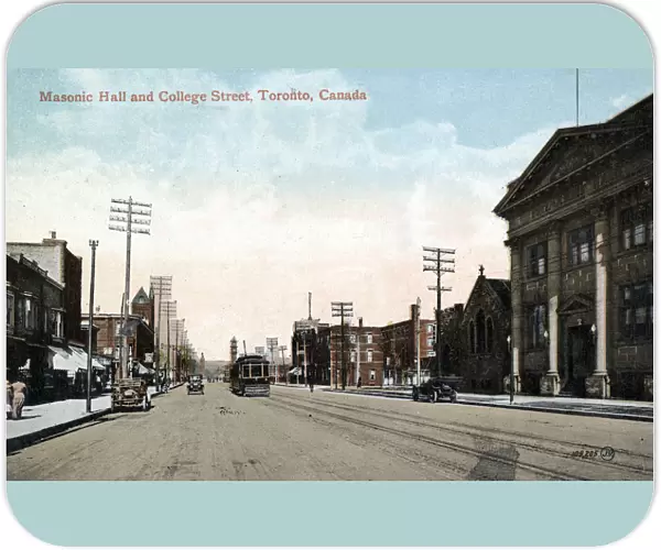 Masonic Hall and College Street, Toronto, Canada