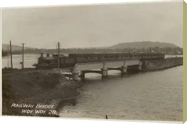Railway Bridge at Woy Woy, New South Wales, Australia