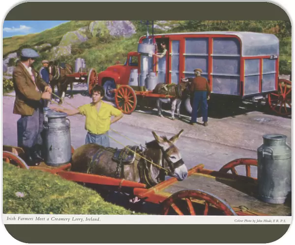 Irish Farmers Meet a Creamery Lorry, Republic of Ireland