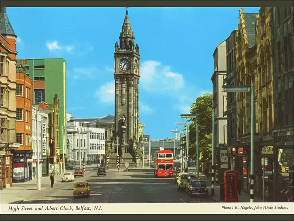 High Street and Albert Clock, Belfast, Northern Ireland