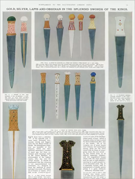 Gold, Silver, Lapis and Obsidian in the Splendid Swords of the Kings - The Royal Treasure