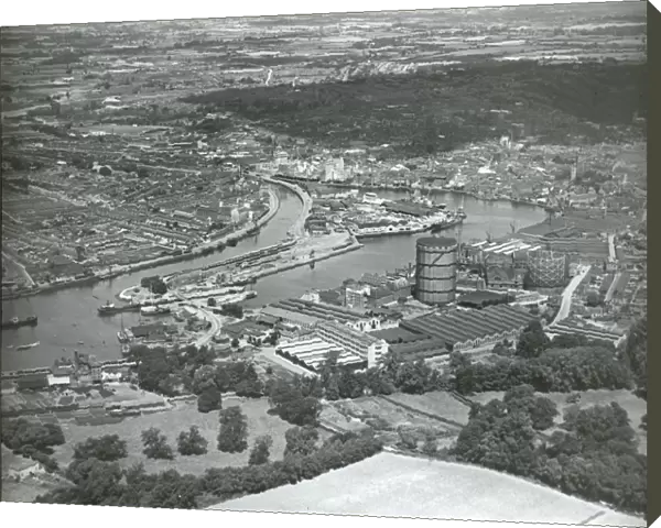 Aerial view of Ipswich