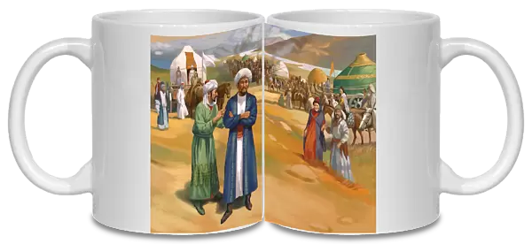 Ibn Battuta on his way to Golden Horde