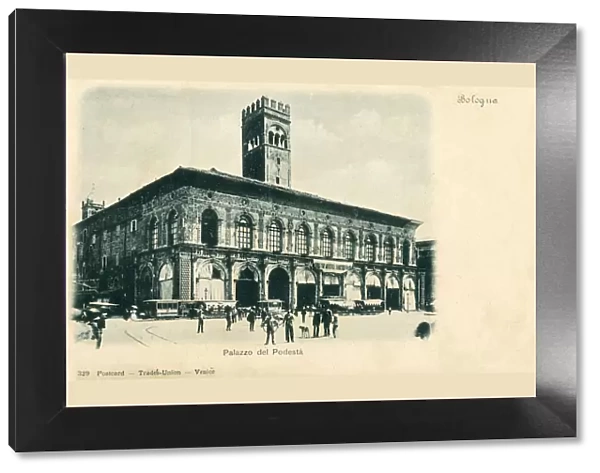 Palazzo del Podesta, Bologna, Italy. Date: circa 1901
