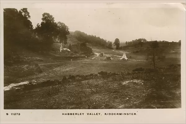 Caravan Camping, Habberley Valley, Kidderminster, Worcestershire, England. Date: 1913
