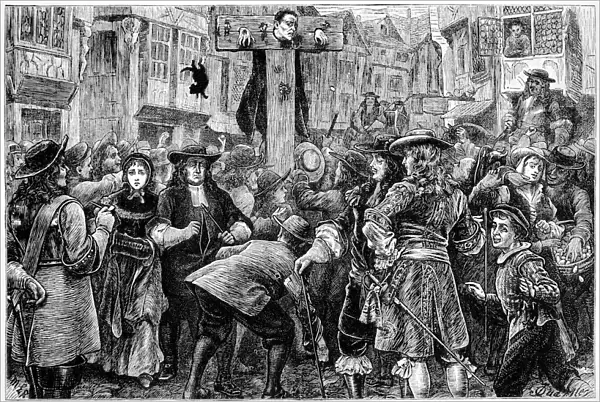 Titus Oates in the pillory
