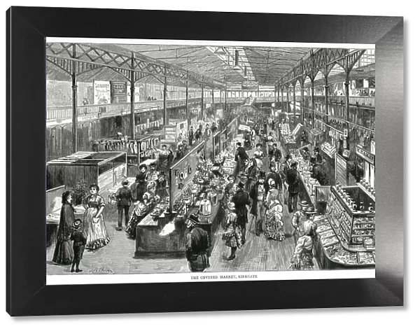 Kirkgate, covered market 1885