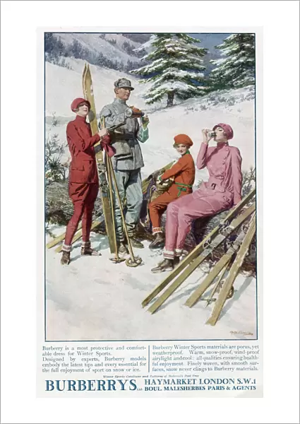Advert for Burberry winter sports wear 1926