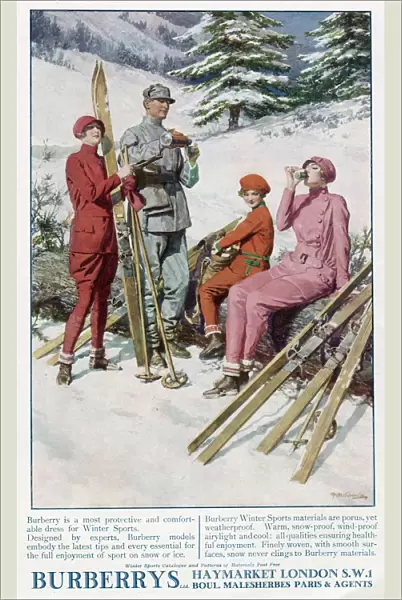 Advert for Burberry winter sports wear 1926