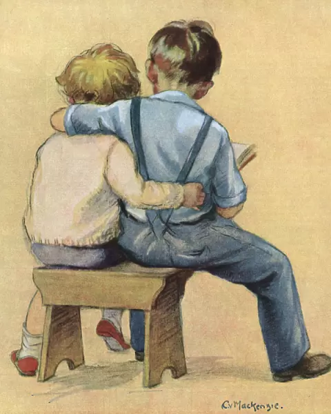 Children reading together Pals by C V MacKenzie
