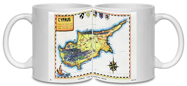 Map of Cyprus - The Island of Venus