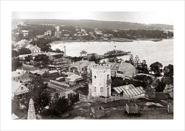 Manly, Sydney, Australia, circa 1890s. Date: circa 1890s