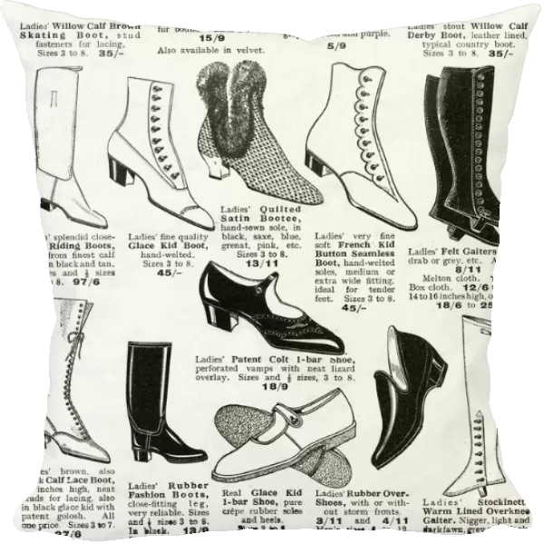 A Variety of ladies boots 1926