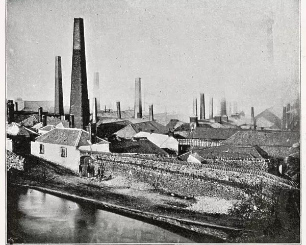 Exterior view of the Hafod Copper and Silver Works and Copper Mill