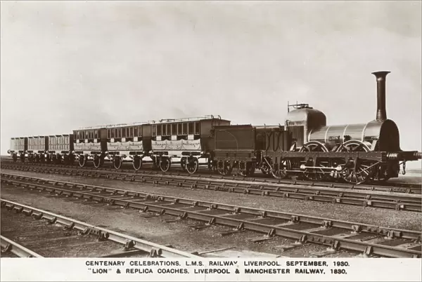 Centenary celebrations with replica train, Liverpool