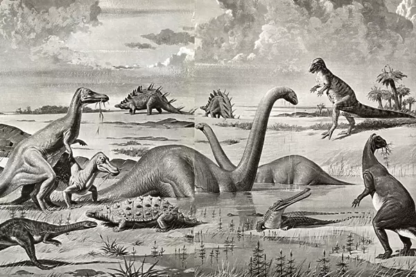Dinosaurs of the Mesozoic Era - China
