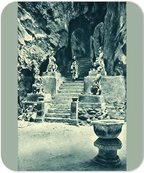 Entrance to Pagoda, Marble Mountain, Vietnam (Annam)
