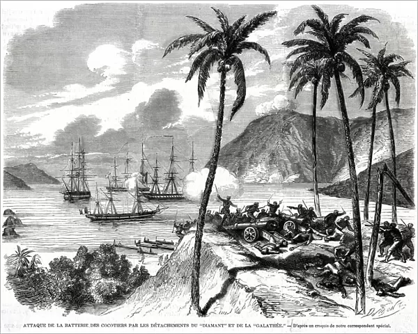 Attack on the Battery of Coconut Trees 1863