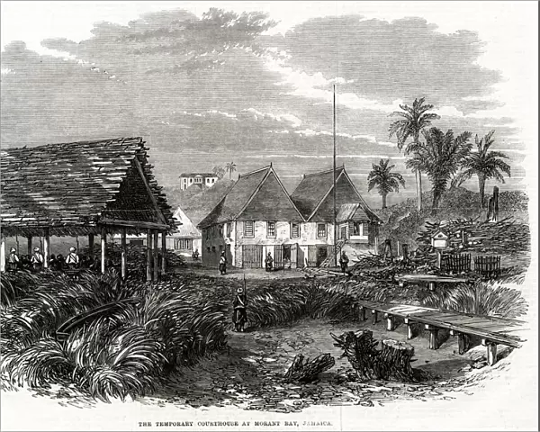 The Temporary Courthouse at Morant Bay