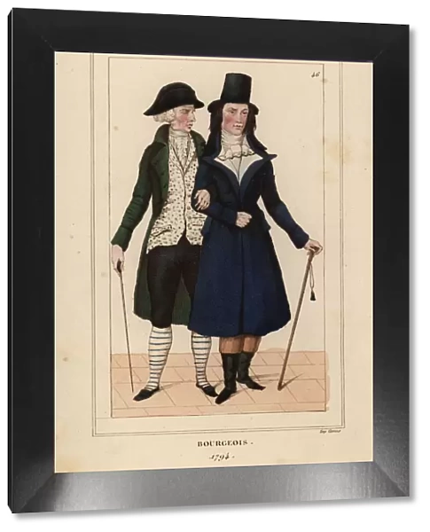 Bourgeois men, 1794, French National Convention era