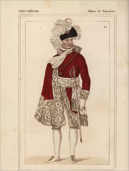 Emperor Napoleon Ist, in ceremonial robes, 1804