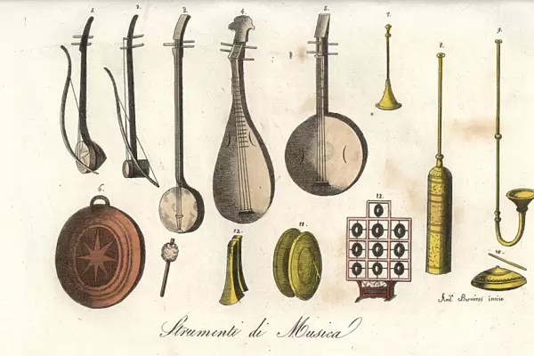 Chinese string and percussion instruments