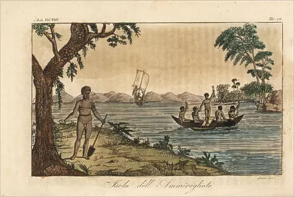 Natives of the Admiralty Islands, Papua New Guinea