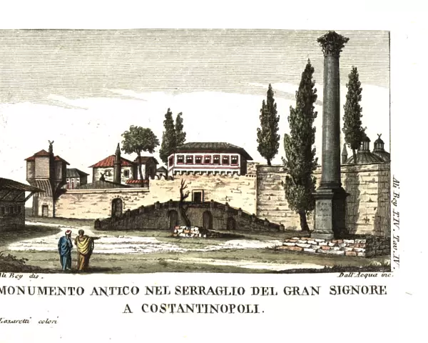 Ancient monument in the seraglio of the Grand