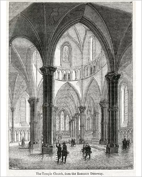 Interior of the Temple Church, London
