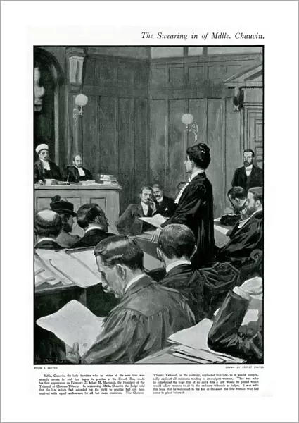 Mademoiselle Chauvin the first female barrister 1901