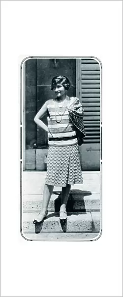 Coco Chanel in her own designs