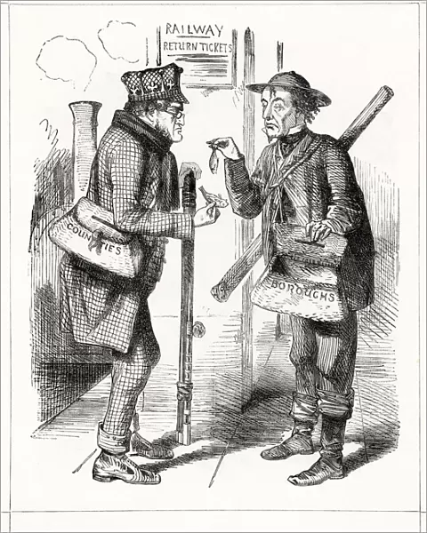 Cartoon, The Anglers Return (Derby and Disraeli)