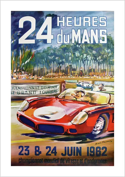 Poster, Le Mans 24 hour rally 1962