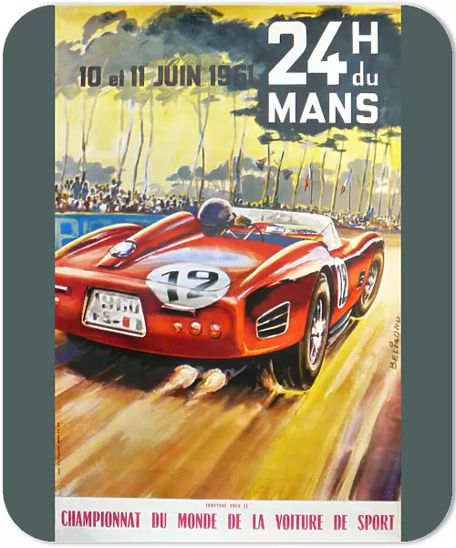 Poster, Le Mans 24 Hour Rally 1961