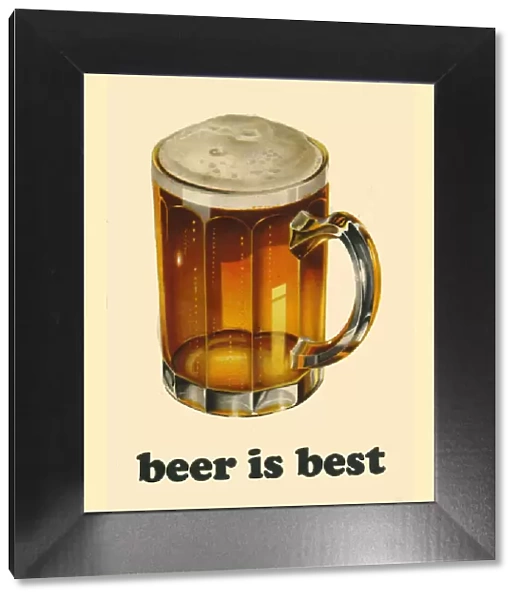 Beer is Best. Back cover of a booklet, part of the Brewers Society marketing campaign