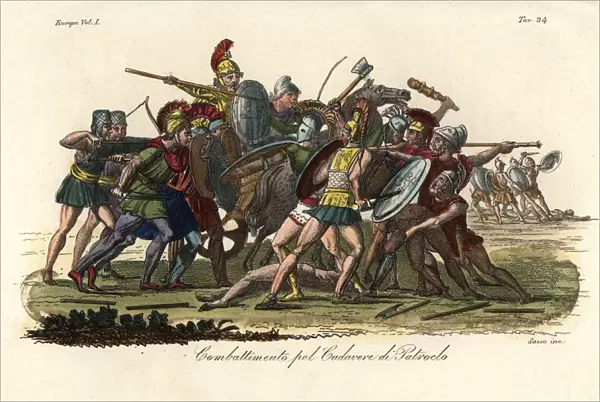Battle over the corpse of Patroclus outside Troy